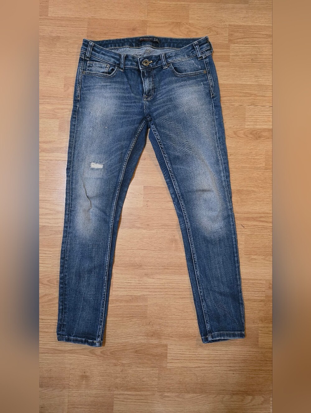 Zara Denim Dept. Women's Slim Fit Blue Washed Jeans